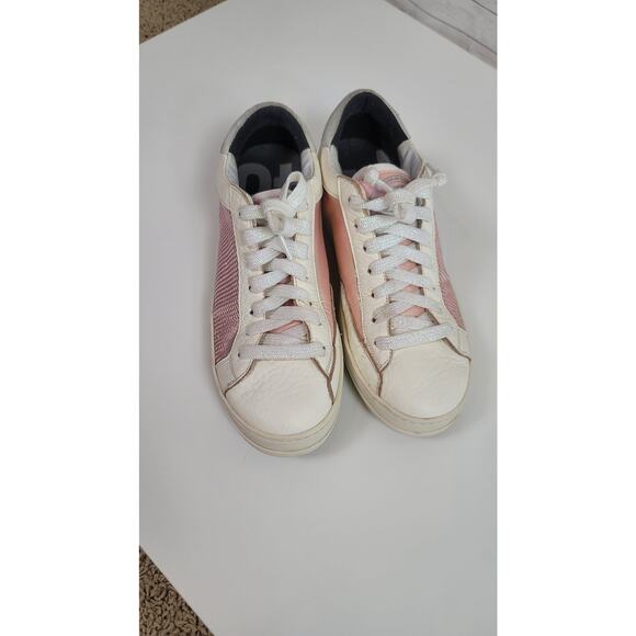 P448 JOHN BS KEPLER LEATHER SNEAKERS IN PINK, SZ 41/ US 10.5-11 - Picture 2 of 16